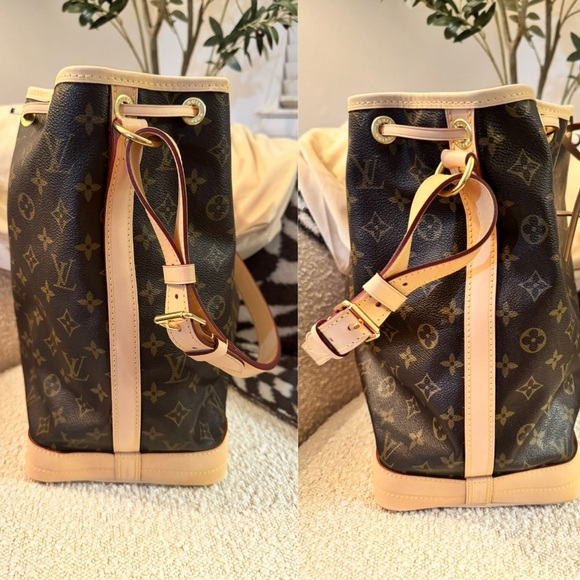 ✨AUTHENTIC✨ Louis Vuitton Monogram Noe Shoulder Bag -Vintage/Repaired … - Picture 10 of 17
